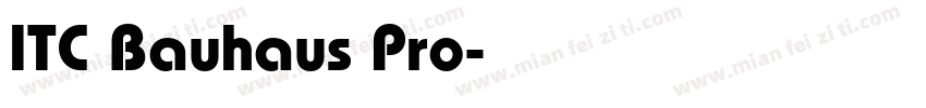 ITC Bauhaus Pro字体转换